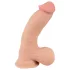 Nature Skin - dildo med hud - 20cm - natur