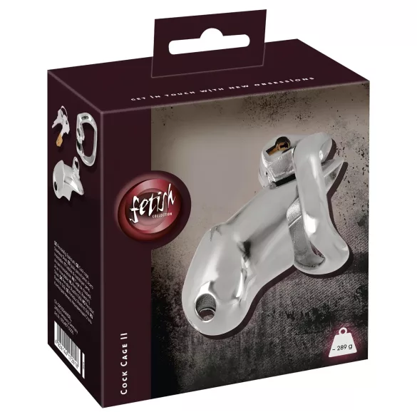 Fetish - penisketbur - metal - sølv