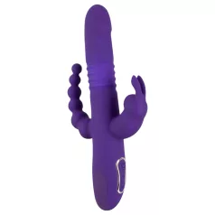   SMILE Triple - vibrator med tre arme og rotation/stød - genopladelig - lilla