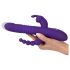 SMILE Triple - genopladelig, tredobbelt arm, roterende-vibrerende vibrator (lilla)