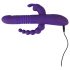 SMILE Triple - genopladelig, tredobbelt arm, roterende-vibrerende vibrator (lilla)