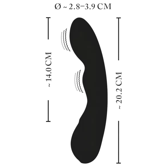 XOUXOU - G-punkt vibrator - genopladelig og vandtæt - sort