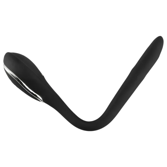 Penis Plug - vibrerende dilator - genopladelig - 1cm sort