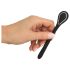 Penis Plug Dilator - USB-opladelig urethra vibrator (1,1 cm) - sort