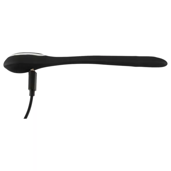 Penis Plug - vibrerende dilator - genopladelig - 1cm sort