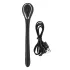 Penis Plug - vibrerende dilator - genopladelig - 1cm sort
