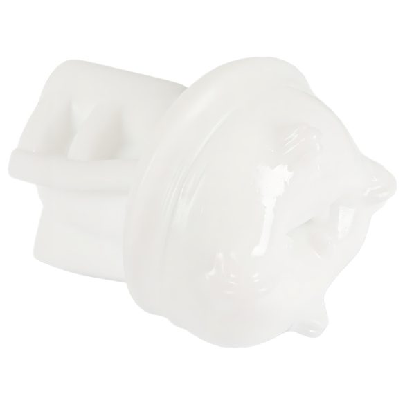 Stroker - masturbator med sugefunktion og vibration - genopladelig - hvid