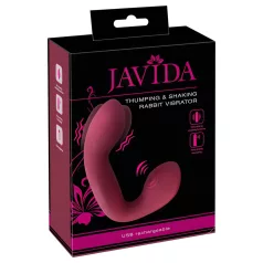   Javida Thumping - pulserende G-punkt og klitoris vibrator (rød)