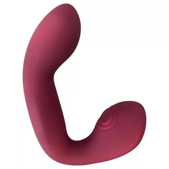 Javida Thumping - pulserende G-punkt og klitoris vibrator (rød)