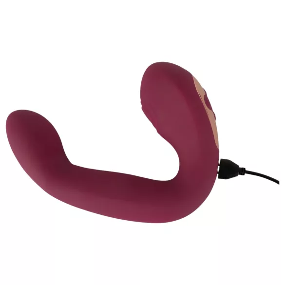 Javida Thumping - pulserende G-punkt og klitoris vibrator (rød)