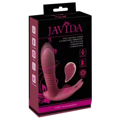  Javida RC - klitorisvibrator med fjernbetjening - 3 funktioner - rød