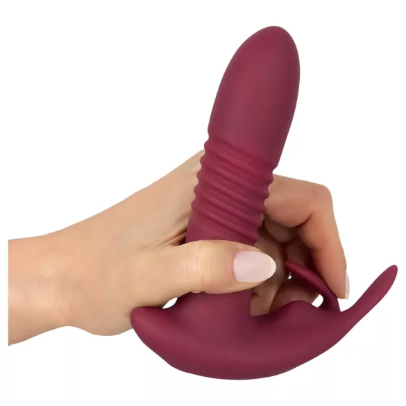 Javida RC - klitorisvibrator med fjernbetjening - 3 funktioner - rød