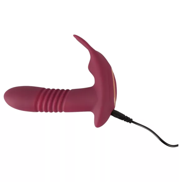 Javida RC - klitorisvibrator med fjernbetjening - 3 funktioner - rød