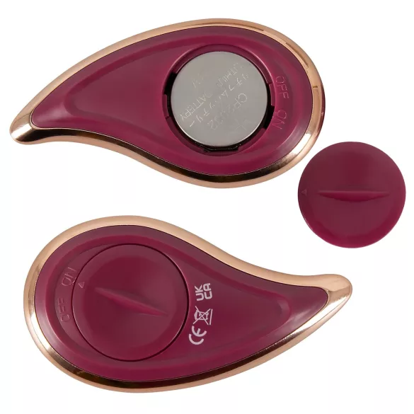 Javida RC - klitorisvibrator med fjernbetjening - 3 funktioner - rød