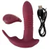 Javida RC - klitorisvibrator med fjernbetjening - 3 funktioner - rød