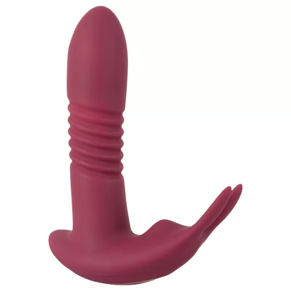 Javida RC - klitorisvibrator med fjernbetjening - 3 funktioner - rød