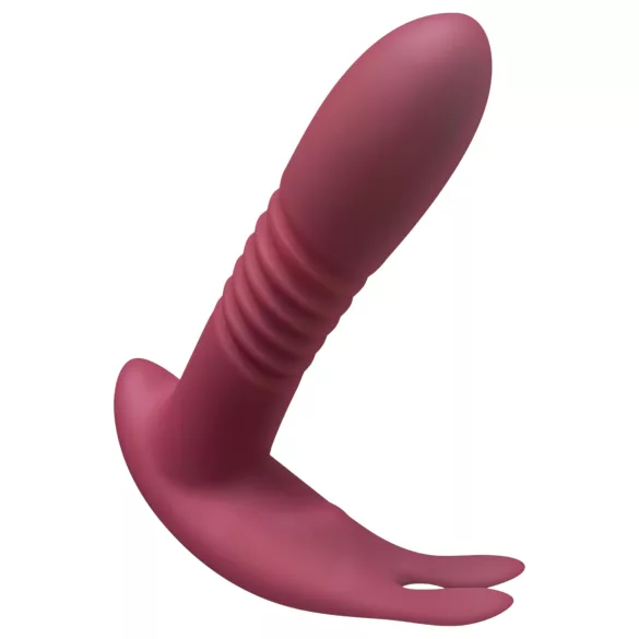Javida RC - klitorisvibrator med fjernbetjening - 3 funktioner - rød