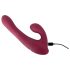 Javida - Roterende vibrator med klitorisstang (rød)