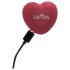 Javida - Roterende vibrator med klitorisstang (rød)