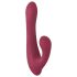 Javida - Roterende vibrator med klitorisstang (rød)