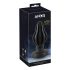 ANOS - ribbet blød anal plug - 7cm (sort)
