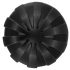 ANOS - ribbet blød anal plug - 7cm (sort)