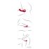 You2Toys Strapless - trådløs strap-on vibrator (rød)