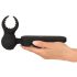 Couples Choice - genopladelig varme-vibrator massager (sort)