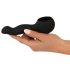Couples Choice - genopladelig varme-vibrator massager (sort)