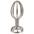 ANOS Metal Anal Plug - sølv, 2,8cm, burdesign