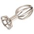 ANOS Metal Anal Plug - sølv, 2,8cm, burdesign