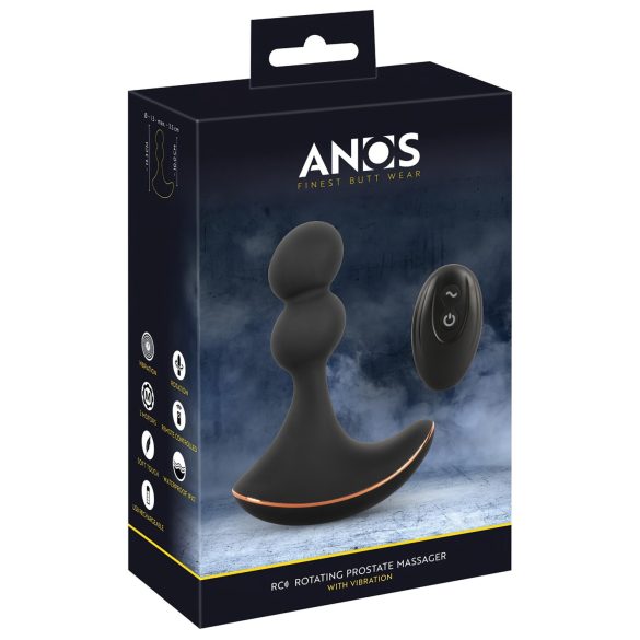 ANOS - Sort dobbelmotor anal vibrator