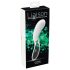 Liaison Curve - genopladelig LED vibrator (gennemsigtig-hvid)