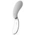 Liaison Curve - genopladelig LED vibrator (gennemsigtig-hvid)