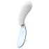Liaison Curve - genopladelig LED vibrator (gennemsigtig-hvid)