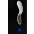 Liaison Curve - genopladelig LED vibrator (gennemsigtig-hvid)