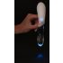 Liaison Curve - genopladelig LED vibrator (gennemsigtig-hvid)