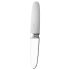 Liaison Straight - opladelig LED vibrator (gennemsigtig-hvid)