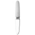 Liaison Straight - opladelig LED vibrator (gennemsigtig-hvid)
