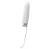 Liaison Straight - opladelig LED vibrator (gennemsigtig-hvid)