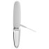 Liaison Straight - opladelig LED vibrator (gennemsigtig-hvid)