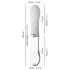 You2Toys Liaison - LED vibrator i silikone & glas (klar/hvid)