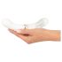 You2Toys Liaison - LED vibrator i silikone & glas (klar/hvid)