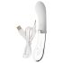 You2Toys Liaison - LED vibrator i silikone & glas (klar/hvid)
