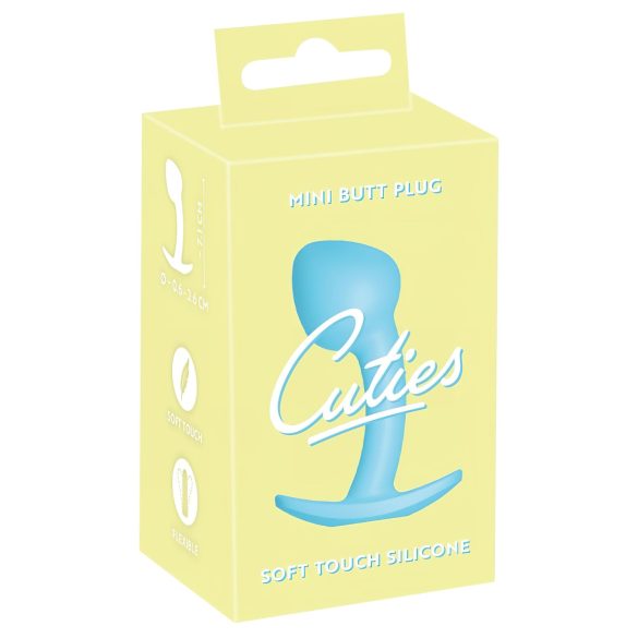 Cuties Mini Buttplug - silikone - blå (2,6 cm)