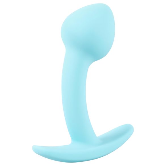 Cuties - mini analplug - silikone - blå 2,6 cm