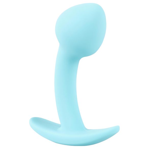 Cuties - mini analplug - silikone - blå 2,6 cm