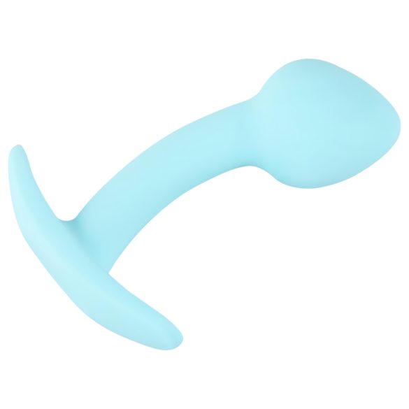 Cuties - mini analplug - silikone - blå 2,6 cm