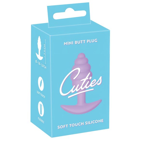 Cuties Mini Buttplug - Silikone Analplug - Lilla (2,8cm)