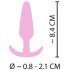 Cuties Mini Buttplug - silikone - rosa (2,1 cm)